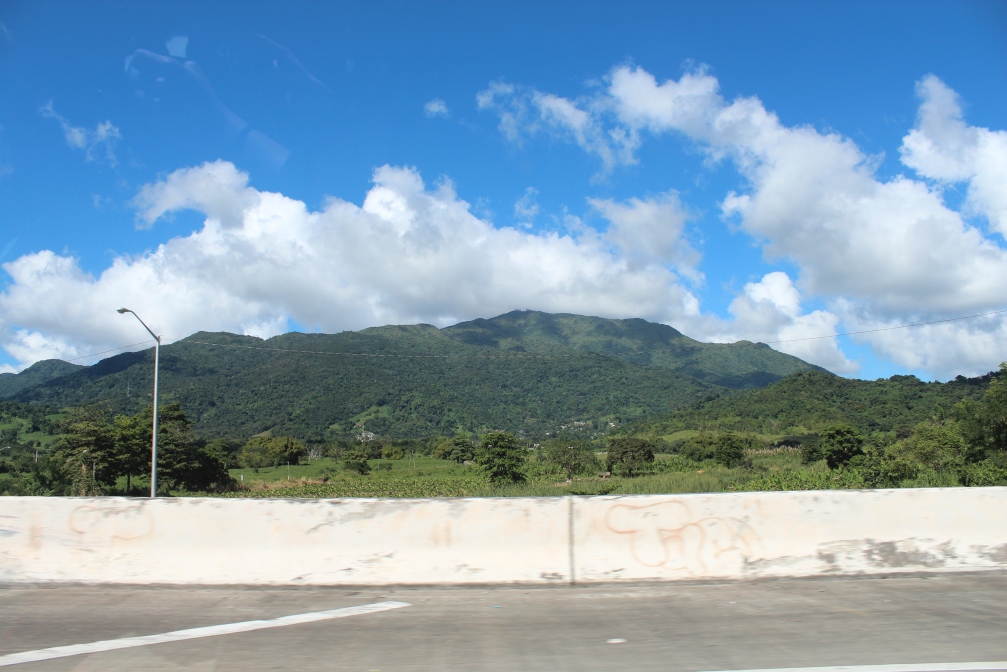 Mountains off Highway 53 south from Fajardo, Puerto Rico